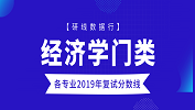 【研線數據行】全國70所院校經濟學專業2019年復試分數線匯總